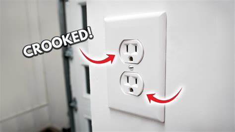 blog electrical outlet box crooked|crooked electrical outlet plate.